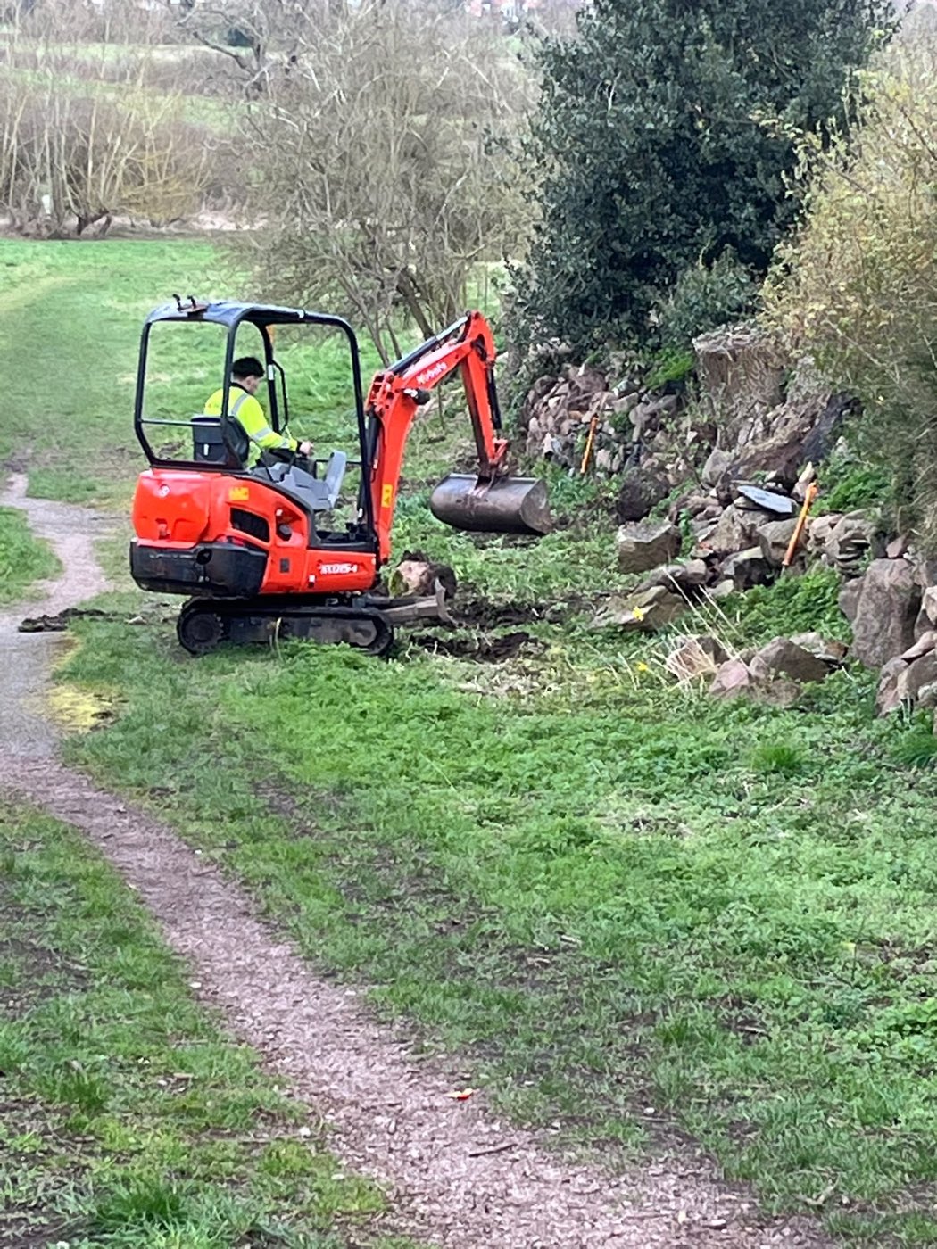 Site clearance and levelling — Before