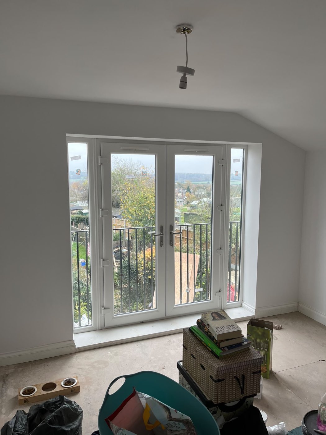Finished room looking out through new glazing